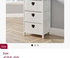 Beside Table with heart design