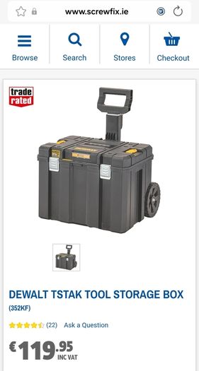 DeWalt Tstak Trolley Tool Box