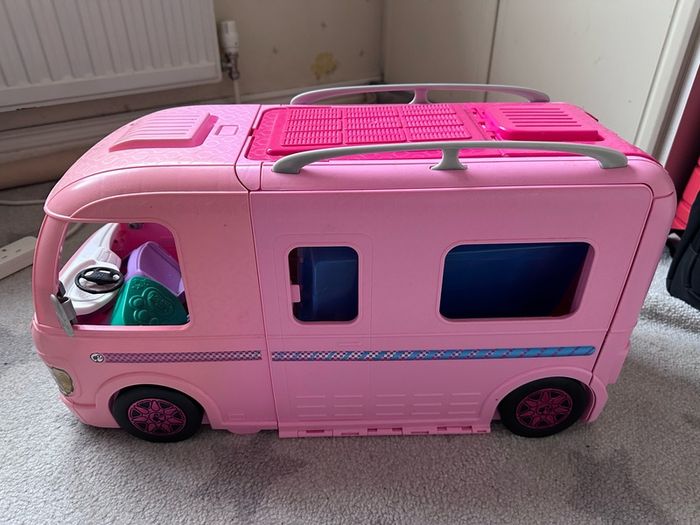 Barbie Dream Camper Van PlaySet Pool Water Slide Doll Caravan Gift Set