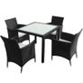 5 Piece Rattan Garden Dining Set Image 2