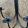 Pair of black metal wall sconces Image 2