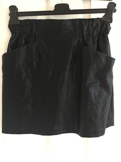 Zara Leather mini skirt with pockets Size 10