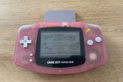 Nintendo Game Boy Advance AGB-001 Clear Pink Working Ideal for IPS Mod