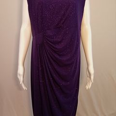 Enfocus Women shiny purple dress