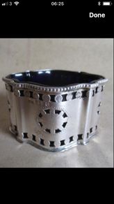 Rare Solid Silver Irish Condiment