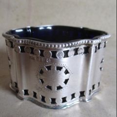 Rare Solid Silver Irish Condiment