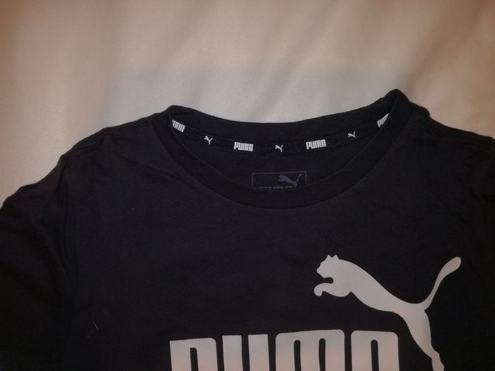 Puma Black T-shirt for age 10-12 or Size UK 6