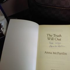 The Truth Will Out ! HAND SIGNED by Anna McPartlin ! First edition ! AUTOGRAPH !