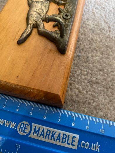 Vintage Brass Horse Key Hanger Wall Mounted