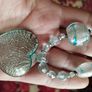 Vintage Murano Glass Necklace with Heart. Image 5