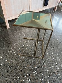 mirrored table