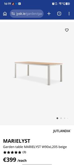 Brand New Garden Table