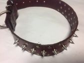 Handmade leather dog collar