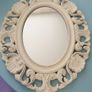 Vintage Ornate Oval Mirrors Image 2