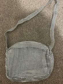Silver glitter bag