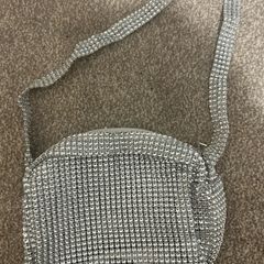 Silver glitter bag