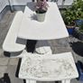 Concrete Garden Table and Benches Image 7