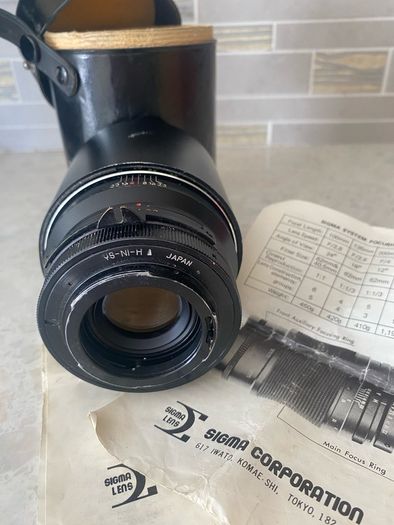 Vintage Sigma 135mm Automatic Camera Lens