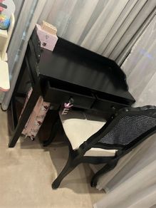 Vintage look Heavy Wooden Desk & Matching Chair