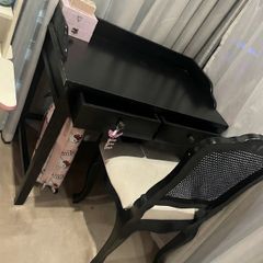 Vintage look Heavy Wooden Desk & Matching Chair