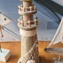 Nautical Themed Decorative Items x6 A Lighthouse And A Sailing Boat 2 Fish And A Windchimes. All In Good Condition. Image 4