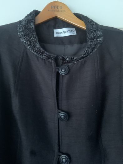 John Bentley vintage designer black coat