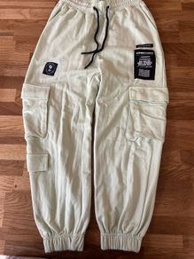 Bershka Light Green Combat Style Bottoms Medium