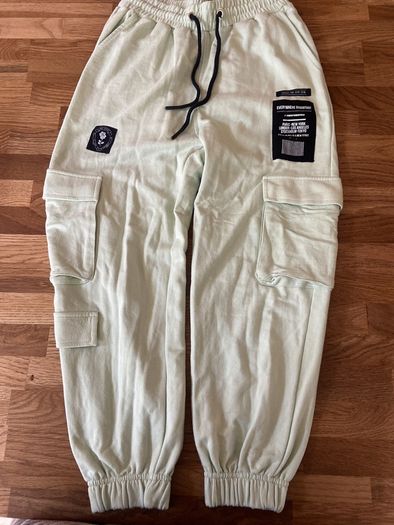 Bershka Light Green Combat Style Bottoms Medium