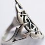 Vintage Hallmarked  Sterling Silver Celtic Knot Ring Size N1/2 - 3,83g Image 3