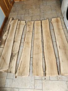 Ash Timber Planks Live-edge Kiln-dried