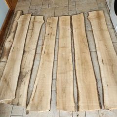 Ash Timber Planks Live-edge Kiln-dried