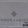 White & Green Luxury down surround pillow set (large) Image 4