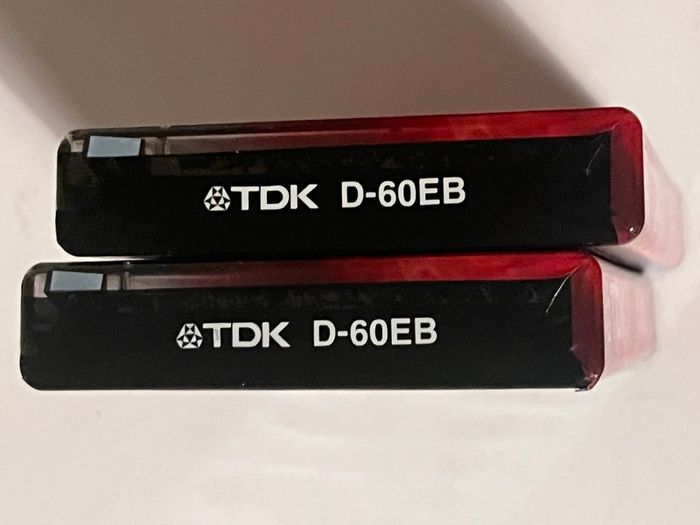 TDK D 60 Cassette tapes x 2 new sealed