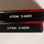 TDK D 60 Cassette tapes x 2 new sealed Image 5