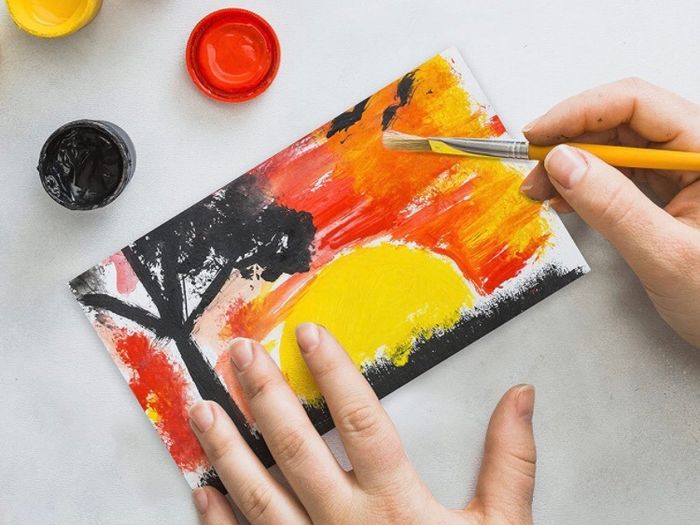 Blank Canvas (24 Pack) - 8 x 13cm (3 x 5 inches) - Pre Stretched Canvas Panel Boards - Suitable for Acrylic and Oil Painting