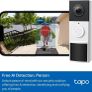 Tapo TD21 Battery Video Doorbell Wireless 2K 3MP Ultra-Clear Doorbell Camera, Ring Chime Included, Color Night, 160  DFOV Ultra-Wide, TP-Link Free AI Detection,IP65, 6-Month Battery,No Monthly Fee Image 5