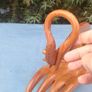 Buddha hand hardwood wine holder Image 3
