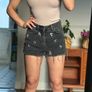 Denim&Co High Quality Denim Shorts S size; embroidery Image 5