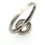 Vintage 925 Sterling Silver Cubic Zirconia Halo Cluster Ring Image 4