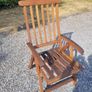 Teak Garden extending table and 6 reclining armchairs Image 5