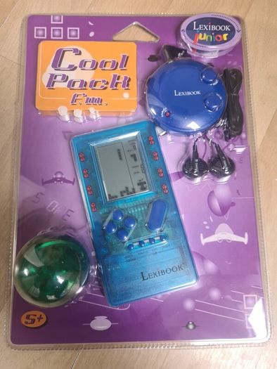 Lexibook Junior Cool Pack Fm Lcd Game TETRIS Light Sound Ball And Mini Fm Radio With Headphones Brand New