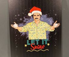 Pablo Escobar Christmas Tin Metal Sign