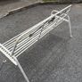 A matching pair of vintage tubalar steel garden benchs c1950 Image 5