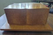 Antique French Art Deco wooden cigarette cigar box, 1920s