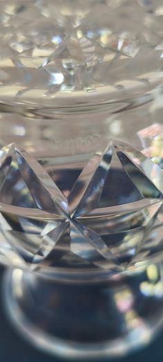 SET OF 2 BOXED Vintage Waterford Crystal Violet Vases.
