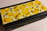 New Nintendo 3ds black with Pikachu plates