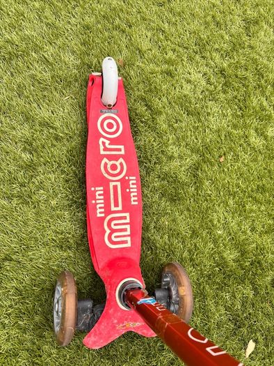 red micro scooter