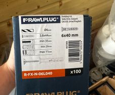 rawl plug 6x40mm x6