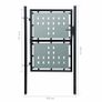 Black Single Door Fence Gate 100 x 225 cm Image 5