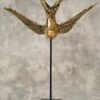 Flying Swallow Tabletop Figurine - Polished Bronze Image 7